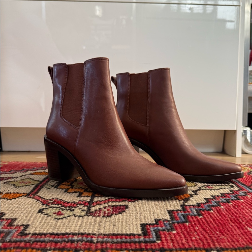 Brown Leather Ankle Boots